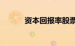 资本回报率股票（资本回报率）