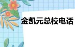 金凯元总校电话（金凯元乐私塾）