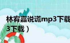 林宥嘉说谎mp3下载百度云（林宥嘉说谎mp3下载）