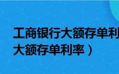 工商银行大额存单利率2023最新（工商银行大额存单利率）