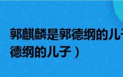 郭麒麟是郭德纲的儿子是什么梗（郭麒麟是郭德纲的儿子）