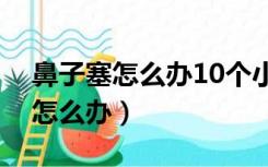 鼻子塞怎么办10个小妙招轻松搞定（鼻子塞怎么办）