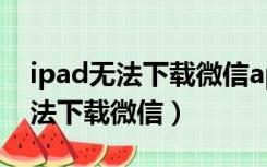 ipad无法下载微信app是什么原因（ipad无法下载微信）