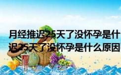 月经推迟25天了没怀孕是什么原因引起的怎么治疗（月经推迟25天了没怀孕是什么原因引起的）