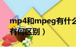 mp4和mpeg有什么区别（MP4与MPEG4有何区别）