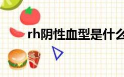 rh阴性血型是什么意思（rh阴性血）