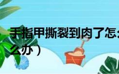 手指甲撕裂到肉了怎么办（手指甲长到肉里怎么办）