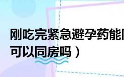 刚吃完紧急避孕药能同房吗（刚吃紧急避孕药可以同房吗）