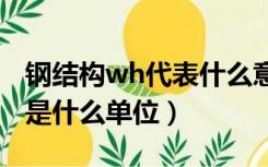 钢结构wh代表什么意思（wh是什么意思 wh是什么单位）