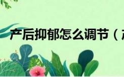 产后抑郁怎么调节（产后抑郁会持续多久）