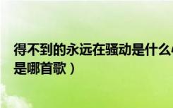 得不到的永远在骚动是什么心理效应（得不到的永远在骚动是哪首歌）