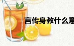 言传身教什么意思（言传身教）