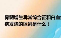 骨髓增生异常综合征和白血病有什么区别（普通发烧与白血病发烧的区别是什么）