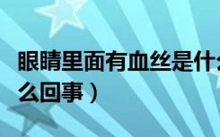 眼睛里面有血丝是什么原因（眼睛有血丝是怎么回事）