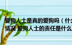 爱狗人士是真的爱狗吗（什么是爱狗人士 为什么会出现这一情况 爱狗人士的责任是什么）