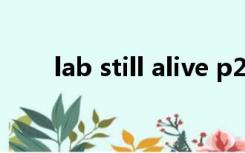 lab still alive p2（lab still alive）