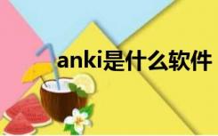 anki是什么软件（an是什么软件）