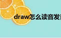 draw怎么读音发音（draw怎么读）