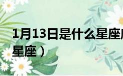 1月13日是什么星座摩羯座（1月13日是什么星座）