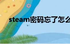 steam密码忘了怎么找回（steam密码）