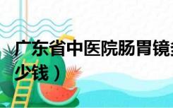 广东省中医院肠胃镜多少钱（肠胃镜一起做多少钱）