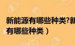 新能源有哪些种类?新能源有何特点?（新能源有哪些种类）