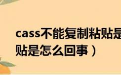 cass不能复制粘贴是怎么回事（不能复制粘贴是怎么回事）