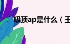 吸顶ap是什么（王者荣耀中AP是指）