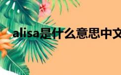 alisa是什么意思中文（alisa是什么意思）