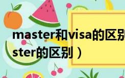 master和visa的区别（postgraduate和master的区别）