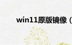 win11原版镜像（原版镜像是什么）