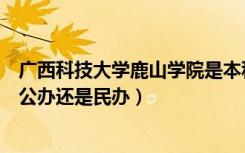 广西科技大学鹿山学院是本科吗（广西科技大学鹿山学院是公办还是民办）