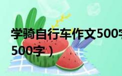 学骑自行车作文500字左右（学骑自行车作文500字）