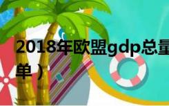 2018年欧盟gdp总量（2018年欧盟成员国名单）