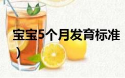 宝宝5个月发育标准（五个月的宝宝发育标准）