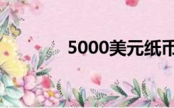 5000美元纸币（5000美元）