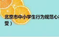 北京市中小学生行为规范心得（北京市中小学生行为规范感受）