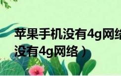 苹果手机没有4g网络了怎么回事（苹果手机没有4g网络）