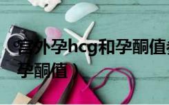 宫外孕hcg和孕酮值参考范围（宫外孕hcg和孕酮值）