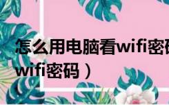 怎么用电脑看wifi密码是多少（怎么用电脑看wifi密码）