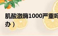 肌酸激酶1000严重吗（肌酸激酶1000多怎么办）