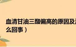 血清甘油三酯偏高的原因及治疗方法（血清甘油三酯偏高怎么回事）