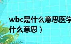 wbc是什么意思医学正常值是多少（wbc是什么意思）