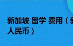 新加坡 留学 费用（新加坡留学费用一年多少人民币）