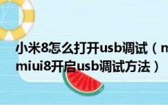 小米8怎么打开usb调试（miui8 usb调试在哪里打开 小米miui8开启usb调试方法）