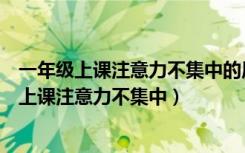 一年级上课注意力不集中的原因及解决办法（一年级的孩子上课注意力不集中）