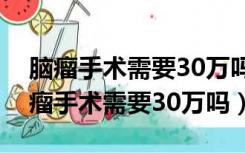 脑瘤手术需要30万吗到金转停有公交吗（脑瘤手术需要30万吗）