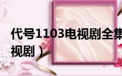 代号1103电视剧全集在线观看（代号1103电视剧）