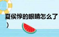 夏侯惇的眼睛怎么了（夏侯惇的眼睛怎么瞎的）