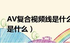 AV复合视频线是什么样子的（av复合视频线是什么）